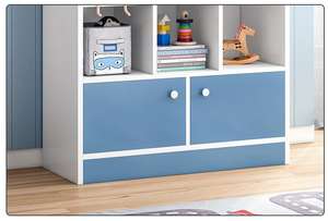 새로운 간단한 어린이 책장 바닥 간단한 거실 연구 그림책 단단한 컬러 학생 장난감 스토리지 작은 책장 - Product Image 6