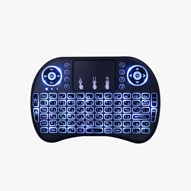 Wholesale Cheap Mini I8 Backlit USB Wireless Keyboard Membrane Operation Style for Smart TV Android BOX