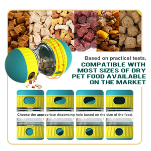 Vente chaude Fun Play Pet Mangeoire Lente <span class=keywords><strong>Chien</strong></span> Chat Bols <span class=keywords><strong>pour</strong></span> Moyen Petits Chiens Chats vert Super balle mangeoire - Product Image 3