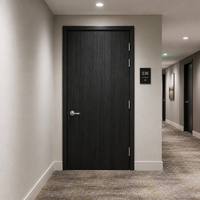 Porte intérieure en bois ignifugée personnalisable, 20-60 minutes, certifiée WH, usine OEM pour hôtel, appartement, bureau, école, dortoir