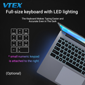 15.6 "Backlit bàn phím máy tính xách tay kim loại cơ thể RJ45 đầy đủ chức năng Loại C văn phòng riêng tư máy ảnh bìa máy tính xách tay kinh doanh máy tính xách tay - Product Image 5