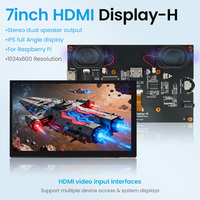 Écran HD-MI 5 pouces, 7 pouces, 10,1 pouces - D/Display-H, résolution 1024x600, écran tactile IPS Raspberry Pi, angle de vision complet, affichage HD cristallin