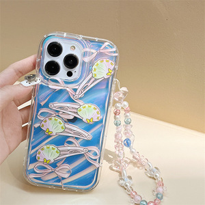 <span class=keywords><strong>Shell</strong></span> Bowknot brillo papel pulsera seguro parachoques TPU funda de teléfono móvil para <span class=keywords><strong>Iphone</strong></span> 7 8 X Xr Xs 11 12 13 14 15 16 Pro Max - Product Image 5