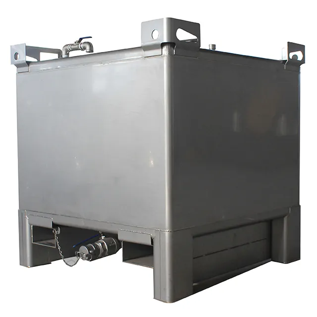 Bon prix 1000 litres en acier inoxydable réservoir de stockage de mazout conception d'application réservoir Ibc