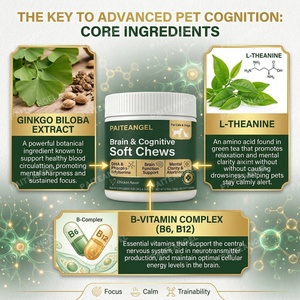 Suplemento Masticable Suave para Cognición Canina y Felina con DHA y Fosfatidilserina para Claridad Mental, Venta <span class=keywords><strong>al</strong></span> <span class=keywords><strong>por</strong></span> <span class=keywords><strong>Mayor</strong></span> OEM, Marca Privada - Product Image 4