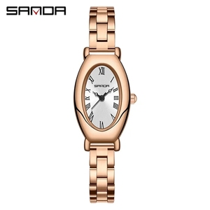 Reloj Sanda 1123, el Más Vendido para Mujer, Reloj de Pulsera Simple, Conjunto de Relojes de Moda Elegantes, Reloj de Cuarzo <span class=keywords><strong>Dorado</strong></span> de Lujo para Mujer, Reloj Deportivo de Pulsera - Product Image 3