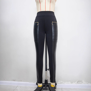 <span class=keywords><strong>Pantaloni</strong></span> da donna personalizzati a gamba larga, lunghezza alla caviglia, <span class=keywords><strong>con</strong></span> cerniera, cuciture rinforzate, <span class=keywords><strong>vita</strong></span> alta elasticizzata, <span class=keywords><strong>eleganti</strong></span> per la primavera - Product Image 4