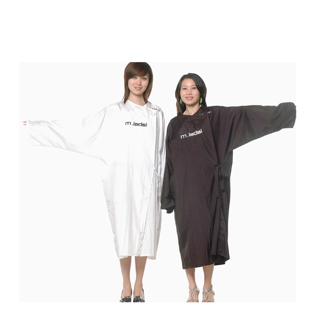 Женское кимоно с длинным рукавом, униформа для клиента, блестящий нейлон, Парикмахерская, халат, мантия, накидки и стилист, стрижка, фартук