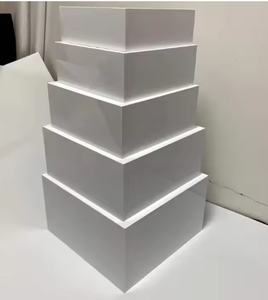 1 Inch Thick 6 Inch Square Clear Acrylic Display Cube - Polished Riser Stand For Collectibles, 1 Pack
