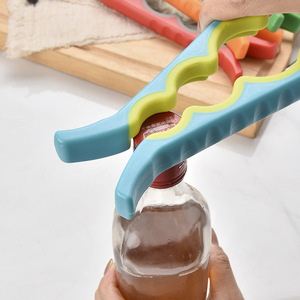 Abrebotellas multifuncional con mango, abridor de latas portátil para cocina, abridor de tapas de cerveza, uso doméstico - Product Image 5