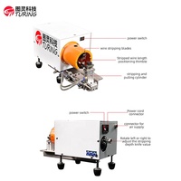 Machine à dénuder et à tordre les fils multi-brins automatique pneumatique rotative portable Turing TR-19 220V 30W 12kg Alimentation en air 0,5-4mm
