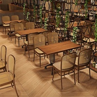 Ensemble de mobilier de salle à manger commercial moderne, forme carrée, facile à nettoyer, résistant à l'eau, écologique, confortable, sectionnel, en marbre et en cuir