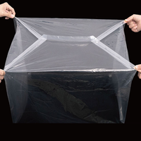 Sac en plastique transparent de fond plat de PE de sel chaud pour des articles divers et