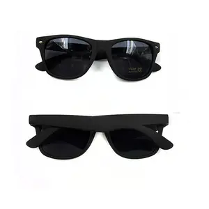 Wholesale summer sun shade beach black matte sunglasses