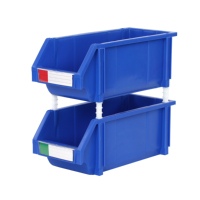 Bacs industriels empilables colorés, robustes en PP, rectangulaires moulés avec séparateurs