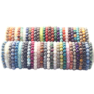 Wholesale Jewelry for Women Men Natural Stone Quartz Crystal Bead <strong>Bracelets</strong> 6mm 8mm 10mm Agate Beads Handmade <strong>Gemstone</strong> <strong>Bracelets</strong> - Product Image 1