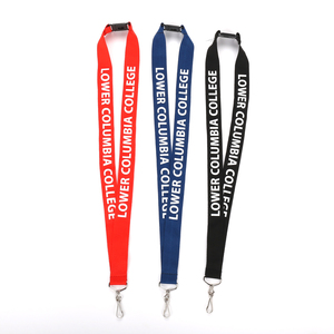 Lanière personnalisée en nylon et polyester avec crochet, porte-carte et médaille sublimés, sans minimum de commande, sangle de cou porte-clés imprimée sur mesure - Product Image 1