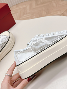 Zapatos de Plataforma Transpirables con Suela Gruesa para Mujer, Verano, Diseño Calado, Aumentan la Estatura, Versátiles, Casuales, con Amortiguación y Antiolor - Product Image 6