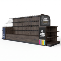 Étagère de présentation en bois pour papeterie, épicerie, magasin de proximité, étagère de présentation métallique pour supermarché