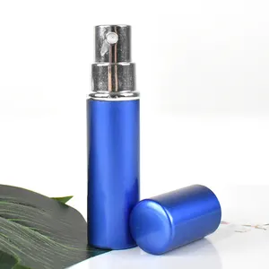 Luxo Vidro Alumínio Recarregável Perfume Garrafa 5ml Pequeno Vazio Spray Atomizer Perfume Garrafa