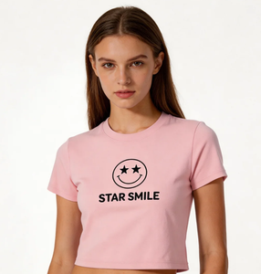 2026 Custom logo Baby Tee Women's T-shirts Wholesale Crop <b>Top</b> Puff <b>Rhinestone</b> Plain Sexy Fitted Thin Blank Shirt for Woman - Product Image 6