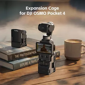 Adaptateur d'extension pour <span class=keywords><strong>Smallrig</strong></span> 6002 Osmo Pocket 4, accessoires avec trous de sangle non obstrués, <span class=keywords><strong>cage</strong></span> métallique personnalisée en alliage d'aluminium 1/4"-20 - Product Image 2