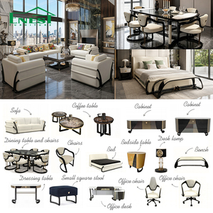 Ensemble de canapés <span class=keywords><strong>Chesterfield</strong></span> en <span class=keywords><strong>cuir</strong></span> véritable de qualité supérieure 1+2+3 places pour salon, villa, hôtel - Solution de mobilier de luxe tout-en-un - Product Image 6