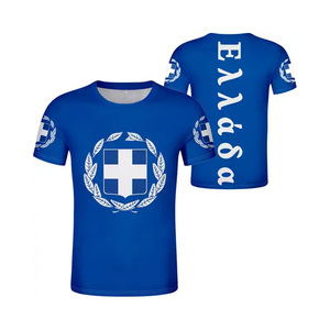 Vente en gros T-shirt <span class=keywords><strong>grec</strong></span> Vêtements grecs Maillot de football de l'équipe grecque personnalisé Chemises grecques traditionnelles pour hommes - Product Image 2