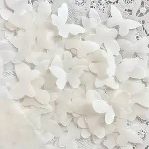 Borboleta biodegradável santo casamento favor branco borboleta festa Popper confete canhão para a decoração do partido de casamento