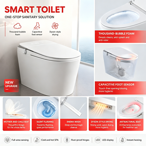 Nuevo Inodoro Inteligente con Mil Burbujas de Espuma Antibacteriana, Asiento Frío/Caliente, SPA, WC Inteligente Moderno para Baño - Product Image 1