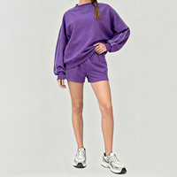 Ensemble de vêtements de sport XW-AWY8003+AWK8001-1, vêtements de sport de gym, ensemble 2 pièces à manches longues, shorts de course, ensemble d'entraînement personnalisé de haute qualité