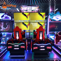 Machine d'arcade de course à deux joueurs, simulateur de conduite de voiture à monnayeur, machine de jeu vidéo de conduite pour centre d'arcade FEC