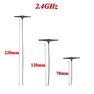 ELRS 915MHz / 2.4GHz T-Antenna 78mm 120mm 220mm IPEX1 Connector Mini Antenna for FPV <b>RC</b> <b>Drone</b> Receiver - Product Image 5