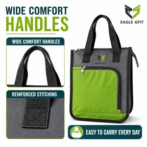 Bolsa Térmica Plegable Personalizable, Ligera e Impermeable para Entrega de Comida, Bolsa de Almacenamiento de Alimentos para Picnic, Camping y Almuerzo - Product Image 4