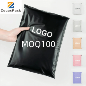 Kustom Eco Poly Mailers untuk kemasan pakaian berkelanjutan didaur ulang bersertifikat EU tahan lama Biodegradable tahan air untuk surat - Product Image 1