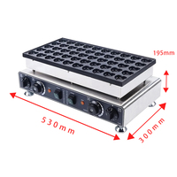 Populaire Mini coeur en forme de Poffertjes Maker 50-Hold Street Snack électrique antiadhésif Muffin & Pancake Machine tout neuf