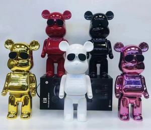 Nuevo altavoz inalámbrico creativo Bluetooth 5,2 altavoces de graves HIFI portátiles chapado Color degradado dibujos animados oso mesa <span class=keywords><strong>escritorio</strong></span> ornamento - Product Image 2