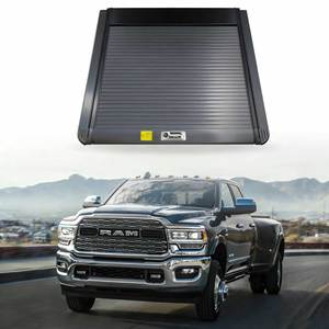 Couverture de benne de camion <span class=keywords><strong>Dodge</strong></span> <span class=keywords><strong>Ram</strong></span> <span class=keywords><strong>2500</strong></span> en aluminium épais de 6,4 pieds, robuste, rétractable manuellement, imperméable, sans perçage - Product Image 1