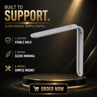 Supports muraux pour téléviseur en métal robuste HIFINE, en acier, revêtement poudré, 5 tailles, 140x200-300x400mm