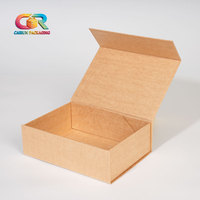 Boîte d'emballage pliable en carton rigide doré de luxe, écologique, en matériaux recyclés, pour cadeaux de Thanksgiving avec fermeture magnétique