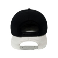 Topi bisbol hitam abu-abu 5 Panel kustom Topi bisbol bordir 3D Topi bisbol uniseks katun dapat diatur