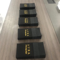 Serviettes Airlaid noires de qualité supérieure avec poche à couverts Linge de table jetable texturé pour banquets et traiteur en vrac personnalisable