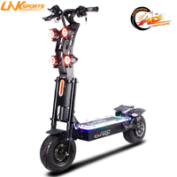Skuter Listrik Lipat 8000W 72V 45Ah 13 Inci Suspensi Roda Ganda Jarak Tempuh 130-150km untuk Dewasa