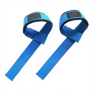 Bandes de maintien antidérapantes pour haltérophilie en polyester et coton, sangles de levage pour poignets – Vente chaude - Product Image 2