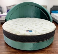 Matelas rond de qualité supérieure, taille complète, queen size, 12 pouces, matelas en mousse à mémoire de forme à poches, pliable dans une boîte, matelas en gros