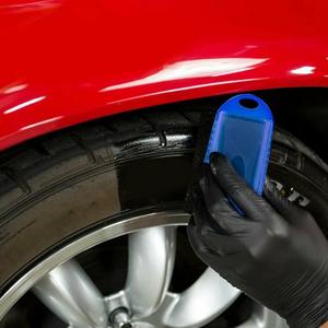 <b>Car</b> Wash Wheel Brush Plastic Handle Sponge Wax Applicator Detailing Accessory for Tire Polishing Auto Exterior Care - Product Image 4