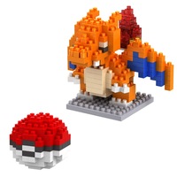 8044A-8063A  Boîte de 7,5 cm de micro-particules colorées, instructions, briques nano, cadeau, jeux éducatifs pour enfants, ensembles de blocs de construction, jouets pour enfants