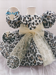 MQATZ Abiti Estivi per Bambine, Vestiti con Stampe e Maniche a Sbuffo, Abito da Compleanno per Bambine da 6 Mesi a 3 Anni, <span class=keywords><strong>Vestito</strong></span> da Festa - Product Image 4