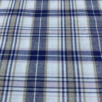 Échantillon gratuit Fabricant chinois de fils de coton polyester teints en polaire à carreaux tissés pour jupes chemise tissu d'uniforme scolaire
