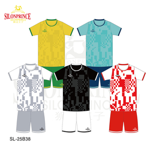 Fabricante de camisetas de fútbol de alta calidad Jersey de fútbol Color negro <span class=keywords><strong>personalizado</strong></span> en línea precio barato al por mayor - Product Image 5